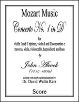 Concerto No. 1 in D Orchestra sheet music cover